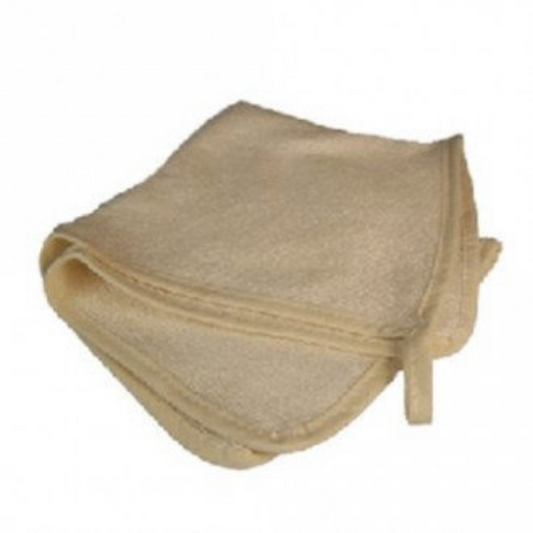 Bamboo Face Cloth in cream.  30cm x 29cm